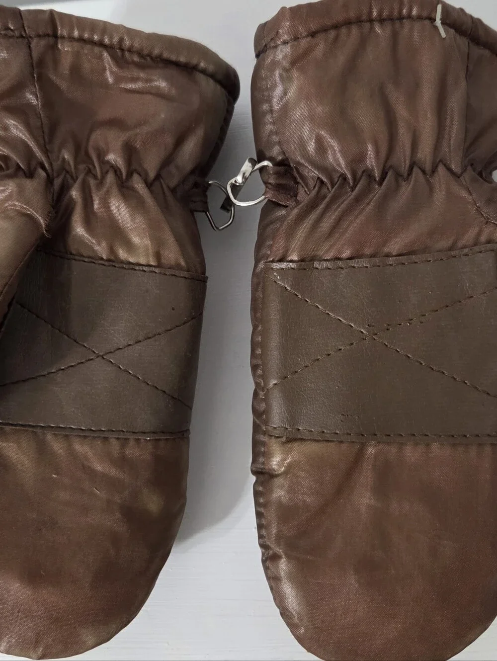 Vintage Cleveland Browns Wells Lamont Puffer Mittens Childs Gloves Waterproof
